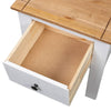 Stella Homewares Bedside Cabinet White 46x40x57 cm Pine Panama Range