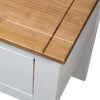 Stella Homewares Bedside Cabinet White 46x40x57 cm Pine Panama Range