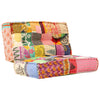 Stella Homewares Pouffe 100x100x20 cm Patchwork Fabric