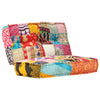 Stella Homewares Pouffe 100x100x20 cm Patchwork Fabric