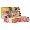 Stella Homewares Pouffe 100x100x20 cm Patchwork Fabric