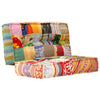 Stella Homewares Pouffe 100x100x20 cm Patchwork Fabric