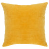 Stella Homewares Cushions Cotton Velvet 2 pcs 45x45 cm Yellow