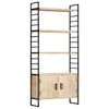 Stella Homewares 4-Tier Bookcase 80x30x180 cm Solid Mango Wood