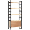 Stella Homewares 4-Tier Bookcase 80x30x180 cm Solid Mango Wood