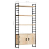 Stella Homewares 4-Tier Bookcase 80x30x180 cm Solid Mango Wood