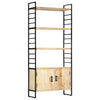 Stella Homewares 4-Tier Bookcase 80x30x180 cm Solid Mango Wood