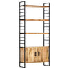 Stella Homewares 4-Tier Bookcase 80x30x180 cm Rough Mango Wood