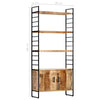 Stella Homewares 4-Tier Bookcase 80x30x180 cm Rough Mango Wood