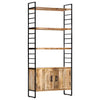 Stella Homewares 4-Tier Bookcase 80x30x180 cm Rough Mango Wood