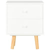 Stella Homewares Bedside Cabinets 2 pcs White 40x30x50 cm Solid Pinewood