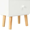 Stella Homewares Bedside Cabinets 2 pcs White 40x30x50 cm Solid Pinewood