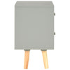 Stella Homewares Bedside Cabinets 2 pcs Grey 40x30x50 cm Solid Pinewood