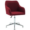 Stella Homewares Swivel Office Chair Wine Red Fabric