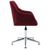 Stella Homewares Swivel Office Chair Wine Red Fabric