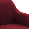 Stella Homewares Swivel Office Chair Wine Red Fabric