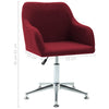Stella Homewares Swivel Office Chair Wine Red Fabric