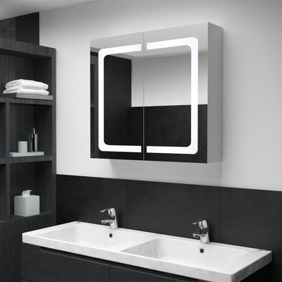 Stella Homewares LED Bathroom Mirror Cabinet 80x12.2x68 cm