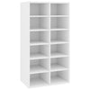 Stella Homewares Shoe Rack White 54x34x100.5 cm Engineered Wood
