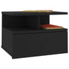 Stella Homewares Floating Nightstand Black 40x31x27 cm Engineered Wood