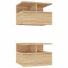 Stella Homewares Floating Nightstands 2 pcs Sonoma Oak 40x31x27 cm Engineered Wood