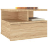 Stella Homewares Floating Nightstands 2 pcs Sonoma Oak 40x31x27 cm Engineered Wood
