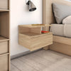 Stella Homewares Floating Nightstands 2 pcs Sonoma Oak 40x31x27 cm Engineered Wood