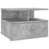 Stella Homewares Floating Nightstand Concrete Grey 40x31x27 cm Engineered Wood