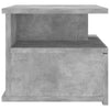 Stella Homewares Floating Nightstand Concrete Grey 40x31x27 cm Engineered Wood