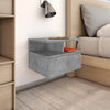 Stella Homewares Floating Nightstand Concrete Grey 40x31x27 cm Engineered Wood