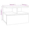 Stella Homewares Floating Nightstands 2 pcs Concrete Grey 40x31x27 cm Engineered Wood
