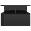 Stella Homewares Floating Nightstand High Gloss Black 40x31x27 cm Engineered Wood