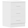 Stella Homewares Bedside Cabinets 2 pcs White 38x35x56 cm Engineered Wood