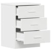 Stella Homewares Bedside Cabinets 2 pcs White 38x35x56 cm Engineered Wood