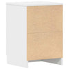 Stella Homewares Bedside Cabinets 2 pcs White 38x35x56 cm Engineered Wood