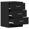 Stella Homewares Bedside Cabinets 2 pcs Black 38x35x56 cm Engineered Wood
