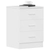 Stella Homewares Bedside Cabinets 2 pcs High Gloss White 38x35x56 cm Engineered Wood