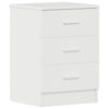 Stella Homewares Bedside Cabinets 2 pcs High Gloss White 38x35x56 cm Engineered Wood