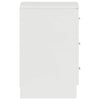 Stella Homewares Bedside Cabinets 2 pcs High Gloss White 38x35x56 cm Engineered Wood