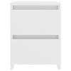 Stella Homewares Bedside Cabinet White 30x30x40 cm Engineered Wood