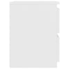 Stella Homewares Bedside Cabinet White 30x30x40 cm Engineered Wood