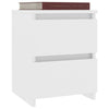 Stella Homewares Bedside Cabinets 2 pcs White 30x30x40 cm Engineered Wood