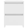 Stella Homewares Bedside Cabinets 2 pcs White 30x30x40 cm Engineered Wood