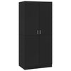 Stella Homewares Wardrobe Black 80x52x180 cm Engineered Wood