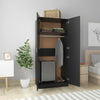 Stella Homewares Wardrobe Black 80x52x180 cm Engineered Wood