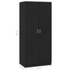 Stella Homewares Wardrobe Black 80x52x180 cm Engineered Wood
