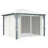 Stella Homewares Gazebo with Curtain 300x300 cm Cream Aluminium