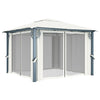 Stella Homewares Gazebo with Curtain 300x300 cm Cream Aluminium