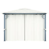 Stella Homewares Gazebo with Curtain 300x300 cm Cream Aluminium