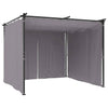 Stella Homewares Gazebo with Curtains 3x3 m Anthracite Steel
